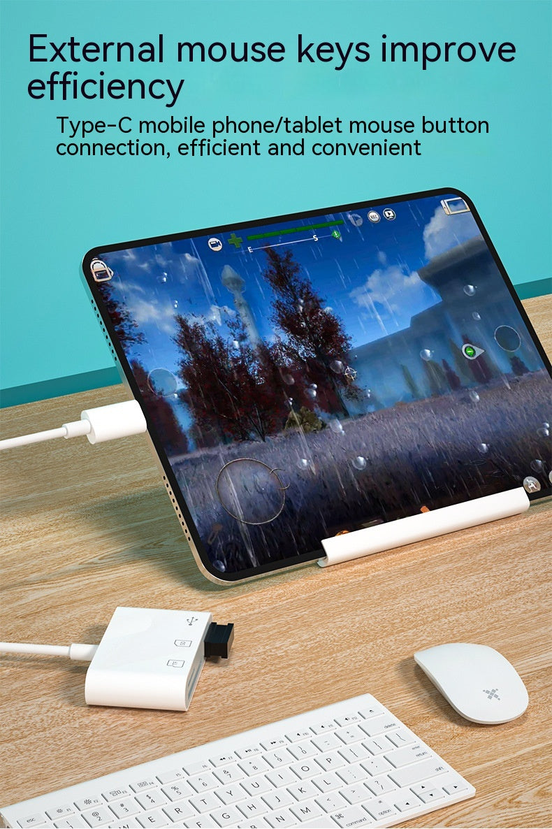 3-i-1 USB-C Adapter – Les SD/TF-kort + USB