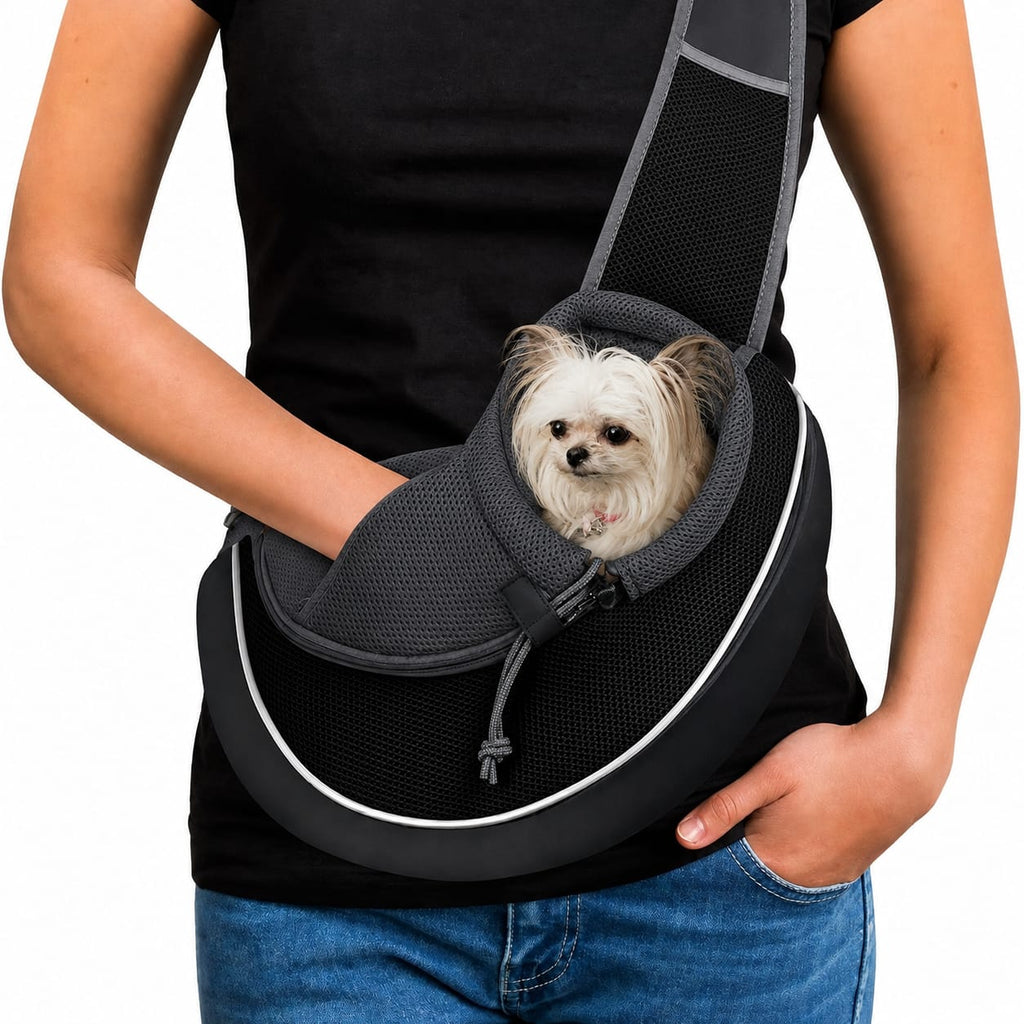 Pet Carrier Bag for Dogs & Cats — Breathable Crossbody Bag