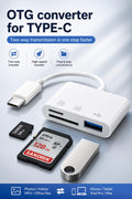 3-i-1 USB-C Adapter – Les SD/TF-kort + USB
